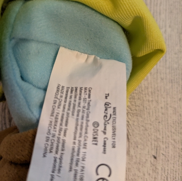 Disney Dopey Plush with Yellow and Brown Accents 8" - Picture 4 of 6